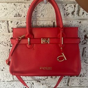 Red Bebe Purse … Worn Once .. Good Condition